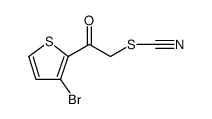 Thiocyanic acid, 2-(3-bromo-2-thienyl)-2-oxoethyl ester Structure