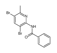 Benzamide, N-(3,5-dibromo-6-methyl-2-pyridinyl) Structure