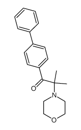 1-(biphenyl-4-yl)-2-methyl-2-morpholinopropan-1-actone structure