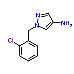 1-[(2-氯苯基)甲基]-1H-吡唑-4-胺结构式