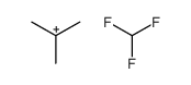 fluoroform, 2-methylpropan-2-ylium salt Structure