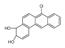 (3R,4R)-7-chloro-3,4-dihydrobenzo[a]anthracene-3,4-diol Structure