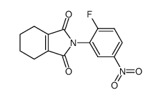 N-(2-fluoro-5-nitrophenyl)-1-cyclohexene-1,2-dicarboximide Structure