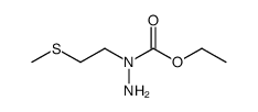 2-(2-methylsulfanyl-ethyl)-carbazic acid ethyl ester Structure