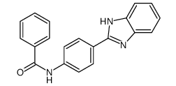 N-[4-(1H-benzimidazol-2-yl)phenyl]benzamide结构式