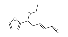 5-ethoxy-5-furan-2-yl-pent-2-enal结构式