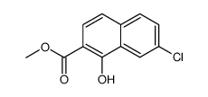 7-chloro-1-hydroxy-[2]naphthoic acid methyl ester结构式