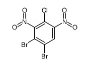 1,2-dibromo-4-chloro-3,5-dinitro-benzene结构式