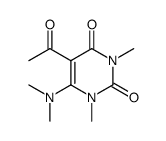 5-acetyl-6-dimethylamino-1,3-dimethyl-1H-pyrimidine-2,4-dione Structure