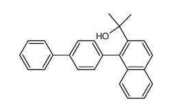 2-[1-biphenyl-4-yl-naphthalen-2-yl]propan-2-ol Structure