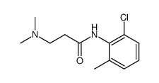N,N-dimethyl-β-alanine-(2-chloro-6-methyl-anilide)结构式