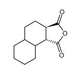 trans-Decahydro-naphthalin-dicarbonsaeure-(1,2)-anhydrid Structure