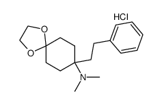 dimethyl-(8-phenethyl-1,4-dioxa-spiro[4.5]dec-8-yl)amine hydrochloride结构式