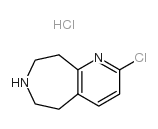 2-CHLORO-6,7,8,9-TETRAHYDRO-5H-PYRIDO[2,3-D]AZEPINE, , HYDROCHLORIDE structure