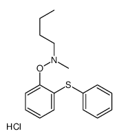 N-methyl-N-(2-phenylsulfanylphenoxy)butan-1-amine,hydrochloride结构式