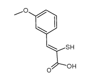 (2Z)-2-mercapto-3-(3-methoxyphenyl)-2-propenoic acid Structure