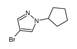 4-bromo-1-cyclopentylpyrazole Structure