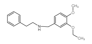 N-[(3-ethoxy-4-methoxyphenyl)methyl]-2-phenylethanamine结构式
