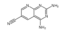 2,4-diaminopyrido[2,3-d]pyrimidine-6-carbonitrile结构式