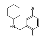 4-Bromo-2-(cyclohexylaminomethyl)-1-fluorobenzene Structure