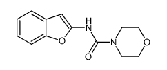 N-(1-benzofuran-2-yl)morpholine-4-carboxamide结构式