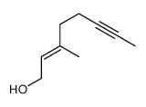 3-methyloct-2-en-6-yn-1-ol结构式