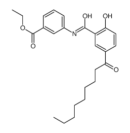 ethyl 3-[(2-hydroxy-5-nonanoylbenzoyl)amino]benzoate Structure