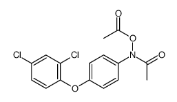 [N-acetyl-4-(2,4-dichlorophenoxy)anilino] acetate Structure