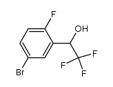 1-(5-溴-2-氟苯基)-2,2,2-三氟乙醇结构式