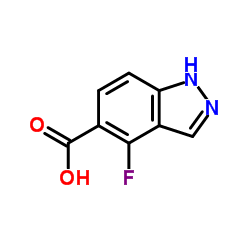 4-Fluoro-1H-indazole-5-carboxylic acid Structure