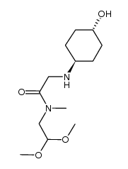 (trans)-1-hydroxy-4-{[N-(2,2-dimethoxy-ethyl)-N-methyl-amino]-carbonylmethylamino}-cyclohexane Structure