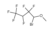 1-bromo-2,2,3,4,4,4-hexafluorobutyl methyl ether结构式