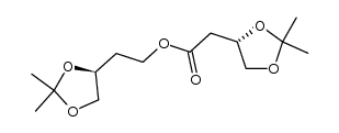 2-((S)-2,2-dimethyl-1,3-dioxolan-4-yl)ethyl 2-((S)-2,2-dimethyl-1,3-dioxolan-4-yl)acetate Structure