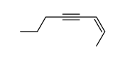 2-Octen-4-yne, (Z)-结构式