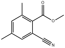 2-Cyano-4,6-dimethyl-benzoic acid methyl ester结构式