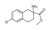 2-Amino-6-chloro-1,2,3,4-tetrahydro-naphthalene-2-carboxylic acid methyl ester Structure