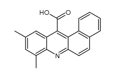 8,10-dimethyl-benz[a]acridine-12-carboxylic acid结构式