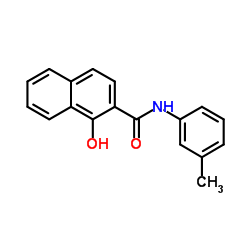 1-Hydroxy-N-(3-methylphenyl)-2-naphthamide结构式