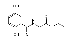 ethyl N-(2,5-dihydroxybenzoyl)glycinate结构式