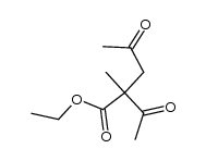 2-acetyl-2-methyl-4-oxo-pentanoic acid ethyl ester结构式