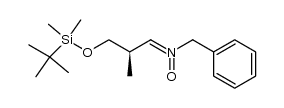 (R)-(-)-N-(3-t-butyldimethylsilyloxy-2-methylpropylidene)benzylamine N-oxide结构式