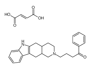 4-[(4aR,11aR)-1,3,4,4a,5,6,11,11a-octahydropyrido[4,3-b]carbazol-2-yl]-1-phenylbutan-1-one,(E)-but-2-enedioic acid Structure