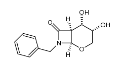 N-benzyl-2-carboxy-2-deoxy-α-D-arabinopentopyranosylaminolactam结构式