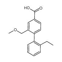 2'-ethyl-2-(methoxymethyl)-1,1'-biphenyl-4-carboxylic acid Structure