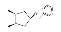 1-Benzyl-3,4-dimethyl-1-cyclopentanol Structure