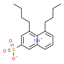 4,5-Dibutyl-2-naphthalenesulfonic acid sodium salt结构式