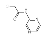 2-氯-n-吡嗪-2-乙酰胺结构式