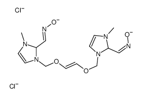 (E)-1-[1-methyl-3-[[(E)-2-[[3-methyl-2-[(E)-oxidoiminomethyl]-2H-imidazol-1-yl]methoxy]ethenoxy]methyl]-2H-imidazol-2-yl]-N-oxidomethanimine,dichloride结构式