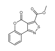 methyl 4-oxo-4H-[1]benzopyrano[4,3-c]isothiazole-3-carboxylate结构式