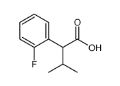 2-(2-Fluorophenyl)-3-methylbutanoic acid Structure